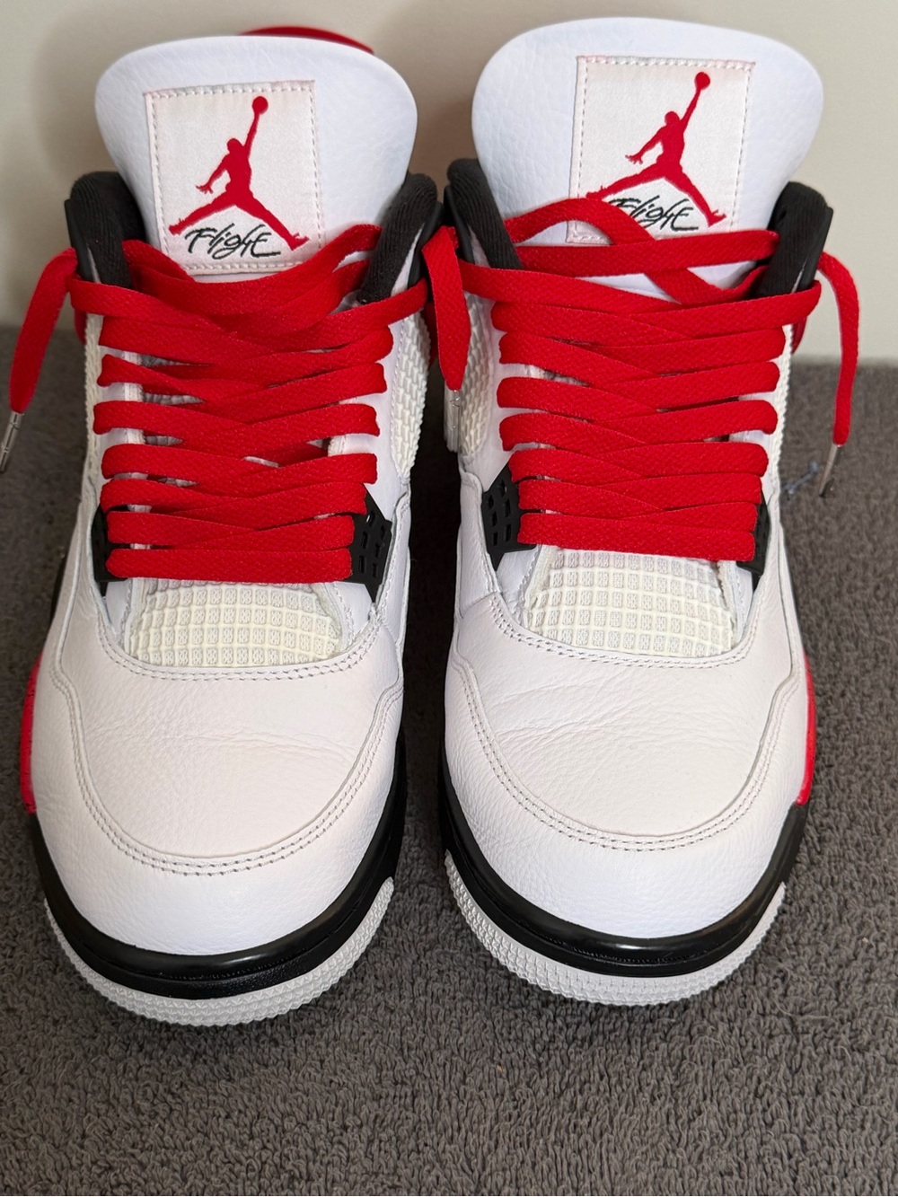 Nike Air Jordan 4 Retro “Red Cement” White Fire Red Black men’s size 11